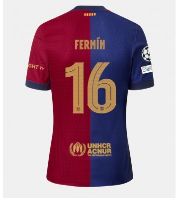 Barcelona Fermin Lopez #16 Primera Equipación 2024-25 Manga Corta